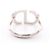 Anello con logo Dior CD Christian Dior Argento - vista 3