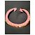 Aurelie Bidermann Bracciale "Copacabana" in metallo dorato e cordoncino intrecciato rosa D'oro - vista 4