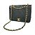 Borsa a tracolla Chanel Matelassé con patta completa e catena Nero - vista 9