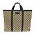 Borsa Tote Gucci Joy Beige in Tela GG e Pelle