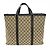Borsa Tote Gucci Joy Beige in Tela GG e Pelle - vista 2