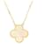 Van Cleef & Arpels Vintage Alhambra Necklace in 18K Yellow Gold Golden  - view 2