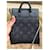 borsa a mano Louis Vuitton Monogram Eclipse Keepall XS Nero  - vista 4
