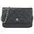 Portafoglio a catena Chanel Timeless Classic Nero Bordò