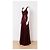 Jenny Packham Vestido maxi de lentejuelas burdeos para mujer - vista 2