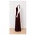 Jenny Packham Vestido maxi de lentejuelas burdeos para mujer - vista 3