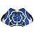 Clutch Alexander McQueen De Manta Blue Textile Usato