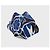 Clutch Alexander McQueen De Manta Blue Textile Usato - vista 2
