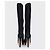 Christian Dior Black Suede Stiletto Boots Size 39 Pre-owned - view 4