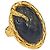 Anello Serpente Just Cavalli Nero D'oro