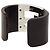 Bracciale Rigido Fendi Nero e Argento Metallo Legno - vista 2