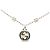 Collana con pendente Gucci con motivo floreale e logo Interlocking G Argento