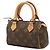 Borsa a mano Louis Vuitton Monogram Mini Speedy Marrone - vista 2