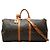 Borsa Louis Vuitton Monogram Keepall 55 Bandoulière Marrone