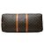Borsa Louis Vuitton Monogram Keepall 55 Bandoulière Marrone - vista 3