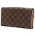 Louis Vuitton Damier Portefeuille Croisette Long Wallet Chain Shoulder Marrone Rosa - vista 2