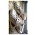 Sneakers Louis Vuitton in pelle bianca e oro Bianco D'oro - vista 2