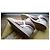Sneakers Louis Vuitton in pelle bianca e oro Bianco D'oro - vista 4