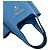 Mini borsa tote Prada in Vitello Daino con logo triangolare Blu - vista 4