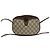 Borsa a tracolla Gucci Sherry Line con hardware logo GG Marrone Rosso Verde