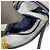 Borsa a tracolla in pelle Gucci blu navy con motivo Micro GG - vista 10