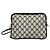 Borsa a tracolla Gucci in pelle blu navy - vista 3