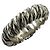 Hermès Anello HERMES Vintage Twist Rope Ring Argento