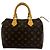Bolso de mano de cuero Louis Vuitton Monogram Speedy 25 Castaño - vista 3