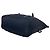 Prada Logo Hardware Nylon Leder Tote Bag Schwarz Marineblau - Ansicht 8