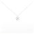 Autre Marque Collana in oro bianco K10 e diamanti Argento