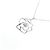 Autre Marque Collana in oro bianco K10 e diamanti Argento - vista 3