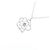 Autre Marque Collana in oro bianco K10 e diamanti Argento - vista 4