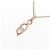 Autre Marque Collana K10 Pink Gold Diamante Rosa - vista 3