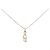 Autre Marque Collana K10 Pink Gold Diamante Rosa