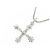 Autre Marque 750WG Blumen-Diamantcollier Silber - Ansicht 3