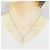 Autre Marque 750WG Blumen-Diamantcollier Silber - Ansicht 6