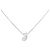 Autre Marque Collana in Pt850 con diamanti Argento