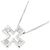 Autre Marque Collana Croce in K14WG e Diamanti Argento - vista 3