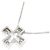 Autre Marque Collana Croce in K14WG e Diamanti Argento - vista 4