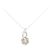 Autre Marque Collana Fiore in Oro Bianco Au750 e Diamanti Argento
