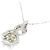 Autre Marque Collana Fiore in Oro Bianco Au750 e Diamanti Argento - vista 4