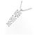 Autre Marque Collana di diamanti PT950 PT850 Argento - vista 3