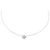 Autre Marque Collana di diamanti PT900 K18WG Argento