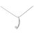 Autre Marque Diamantenhalskette aus PT950 Silber