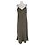 Autre Marque Vestido maxi de seda cáqui HER SENSES Caqui