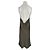 Autre Marque Vestido maxi de seda cáqui HER SENSES Caqui - vista 2
