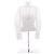 Jacquemus Camicia corta bianca "Le Raphia" Bianco