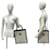 Céline Borsa a tracolla Celine Vertical Cabas Triomphe Nero Crudo - vista 2