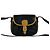 Céline CELINE Mini Schultertasche aus Leder mit Vintage-Logo Braun Schwarz
