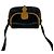 Céline CELINE Mini Schultertasche aus Leder mit Vintage-Logo Braun Schwarz - Ansicht 4